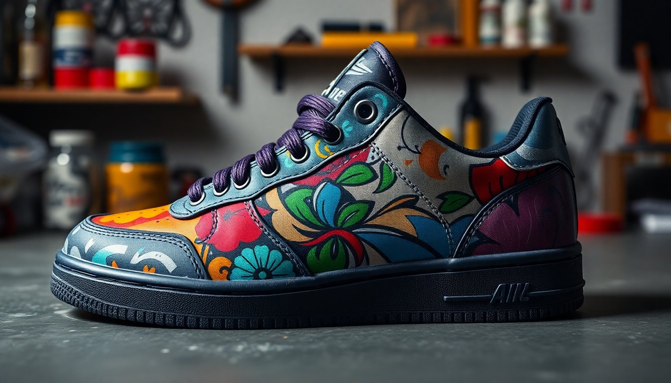 Sneaker tasarım atölyesinin içinden bir görünüm